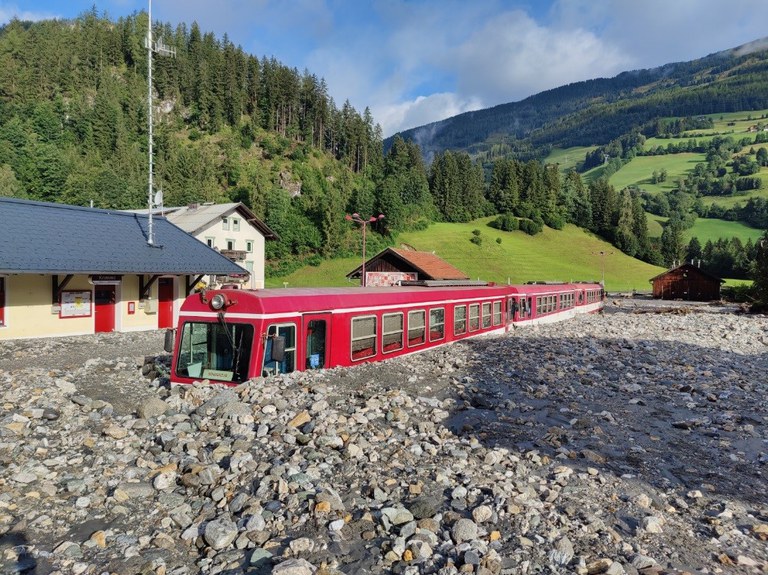 Bahn im Schotter, Copyright: Land Salzburg